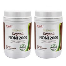 Hiwell [뉴질랜드 노니] 하이웰 프리미엄 오가닉 노니 2000mg 200캡슐 2개 (치약사은품증정)