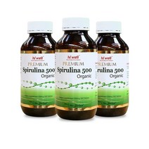 [하이웰] 프리미엄 스피루리나 500mg 500캡슐 3개 (올리브비누+치약 증정)