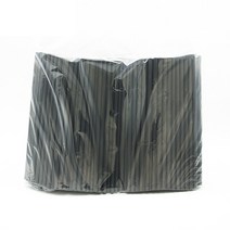 에콜그린 생분해성 PLA 빨대 일반 블랙, 1개, 500개입