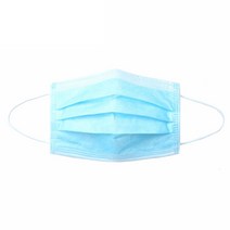 Weiketerui 일회용 마스크 3 층 필터 보호 부직포 꽃가루 방지 방진 파란색 상자 50 개, 1개