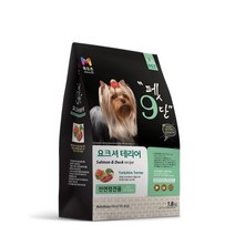 [목우촌] 펫9단 요크셔테리어전용 강아지 애견사료1.8kg 사료, 1.8kg, 오리