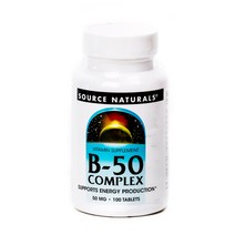 소스내츄럴스 B-50 컴플렉스 50mg 타블렛, 100개입, 1개, 100정