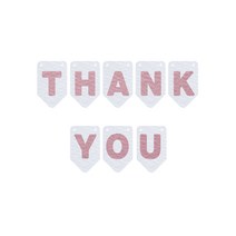 와니데코 THANK YOU가랜드 A 타입, 화이트(문자색 인디핑크)