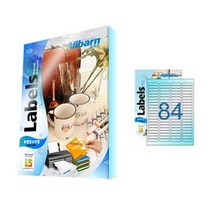 [올바른] 투명방수라벨 (레이저용) -84칸(4X21), 84칸, 25매