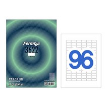폼텍 라벨 LQ-3622 (96라벨20매/권), 1개