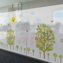 고급칼라안개시트_행복한 뱅글뱅글나무_180x90cm