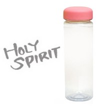 1AM 캘리그라피 분홍뚜껑 보틀, Holy S (연회색), 500ml
