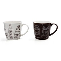 마에바타 쵸코 라운드머그 2P