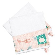 코니아일랜드 어린이집 요일수건 2p, 핑크 (빈티지지라프), 1개