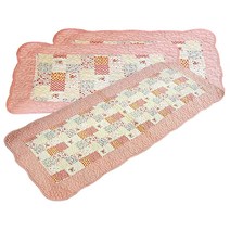 YJ 러블리 퀼트 발매트 2P + 퀼트 키친매트 1P, 1세트