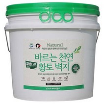 이오세라믹황토 바르는 천연 황토 벽지 편백나무 5L, 아이보리, 1개