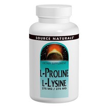 소스내츄럴스 L-프롤린 L-라이신 275mg 타블렛, 60개입, 1개