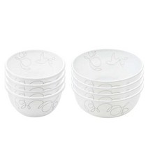코렐 모닝브리즈 공기 4p + 대접 4p, 코리안웨어, 1세트, 2종
