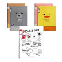 영아트 영어 좁은칸 스프링노트, 랜덤 발송, 5개