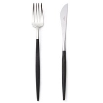 큐티폴 고아 디너 세트, 블랙, 포크 + 나이프