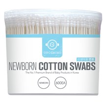 그로미미 신생아용 면봉, 600개입, 1개