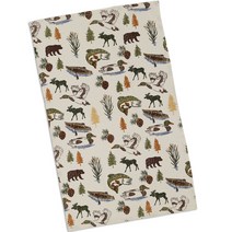 Design Imports 레이크 우드 프린티드 디쉬타월 키친크로스 45.7 x 71.1cm, 혼합 색상, 1개