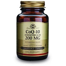 솔가 CoQ-10 200mg 글루텐 프리 무설탕 베지터블 캡슐, 30개입, 1개