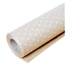 솔로몬샵 포인트스타 종이롤 포장지 대, 흰색, 1개