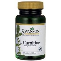 Swanson L-카르니틴 500mg 타블렛, 30개입, 1개, 30정