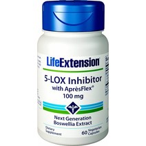 라이프익스텐션 5-LOX 인히비터 100mg 보스웰리아 베지테리안 캡슐, 60개입, 1개