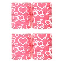 셀리본 헤어볼륨 롤스타 헤어롤 특대형, 하트핑크, 4개입