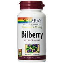 솔라레이 빌베리 베리 추출물 60mg 베지캡, 120개입, 1개