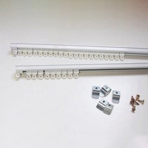 메종텍스타일 부드러운 커튼 레일 250~480 cm, 화이트