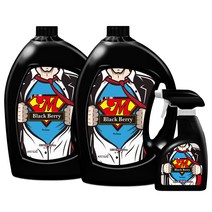 아토세이프 대용량 섬유향수 3L x 2p + 공병용기 450ml, 블랙베리, 1세트