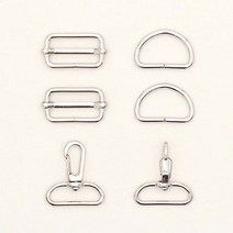 해피베어스 안티큐 가방끈 연결고리세트 30 mm, 니켈, 2세트