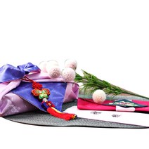 [팔복상회 전통공예품] 현금 예단 세트 (릴리) 전통 기념품 전통결혼 혼례품, 신랑(봉채) 4색함 / 예단보 홍색 추가, 1세트