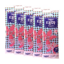태화 고무장갑 올에이, 핑크, 5개입