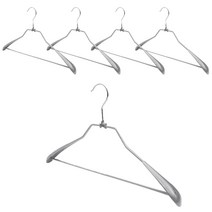 네이쳐리빙 정장 기본 옷걸이, 그레이, 5개