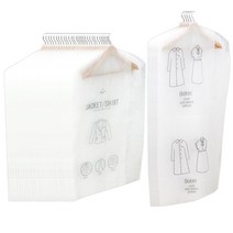 가쯔 화이트 베이직 옷커버 양복 30p + 코트 5p, 1세트