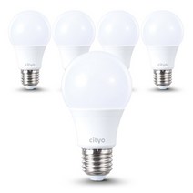 씨티오 LED 전구 8W, 전구색, 5개입