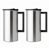 JVR 스테인리스 물병 2p, 블랙 ,블랙, 1600ml