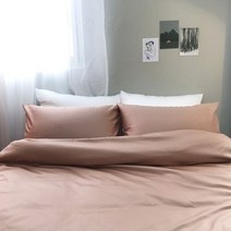 (주)한국침구예진 100수 프리미엄 매트커버 세트 침구 베이지