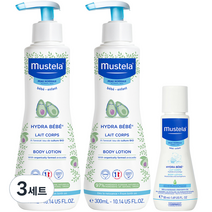 무스텔라 이드라 베베 바디로션 300ml x 2p + 50 ml 세트, 3세트