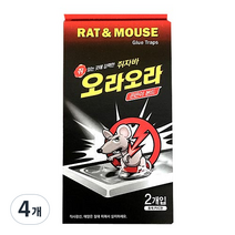 대일제약 쥐자바 오라오라 쥐 포획용 끈끈이 본드, 2개입, 4개
