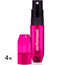 트라발로 퍼퓸팟 아이스 펌핑식 충전 휴대용 향수공병 5ml, 핫핑크, 4개