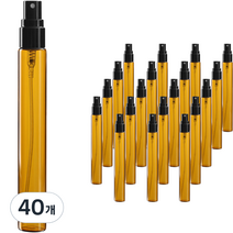 알루미늄캡 스프레이 용기 15ml, 브라운(용기) + 블랙(캡), 40개