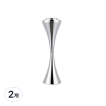 스탠드 재떨이 곡선형, 실버, 2개, 2개