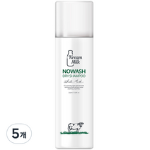 크림밀크 노워시 드라이 샴푸 화이트머스크향, 211ml, 5개