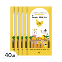 조공 오키로스틱 고양이 파우치 간식 옐로우 닭 4p, 닭가슴살, 40개