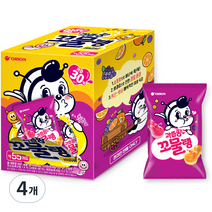 오리온 왕꿈틀이 과즙팡 꼬물탱 젤리 55개입, 660g, 4개
