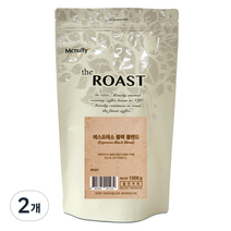 맥널티 에스프레소 블랙 원두커피, 홀빈(분쇄안함), 2개, 1kg