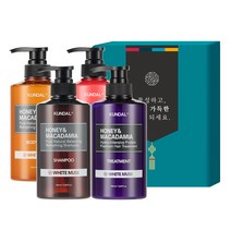 쿤달 헤어바디 4구 명절 선물세트 C 화이트머스크향, 1세트