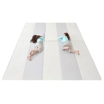 맘앤마음 티니 폴더매트 2p + 밀림방지패드 8p, 크림그레이