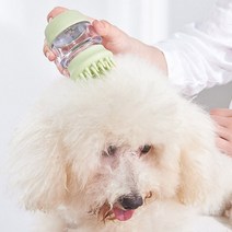 딩동펫 반려동물 체인지 샴푸 브러쉬 5.8 x 9 cm, 그린, 1개