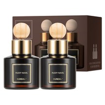 쿤달 퍼퓸 차량용 디퓨저 75ml 2개 + 우드볼스틱 2개, 퍼지네이블향, 1세트